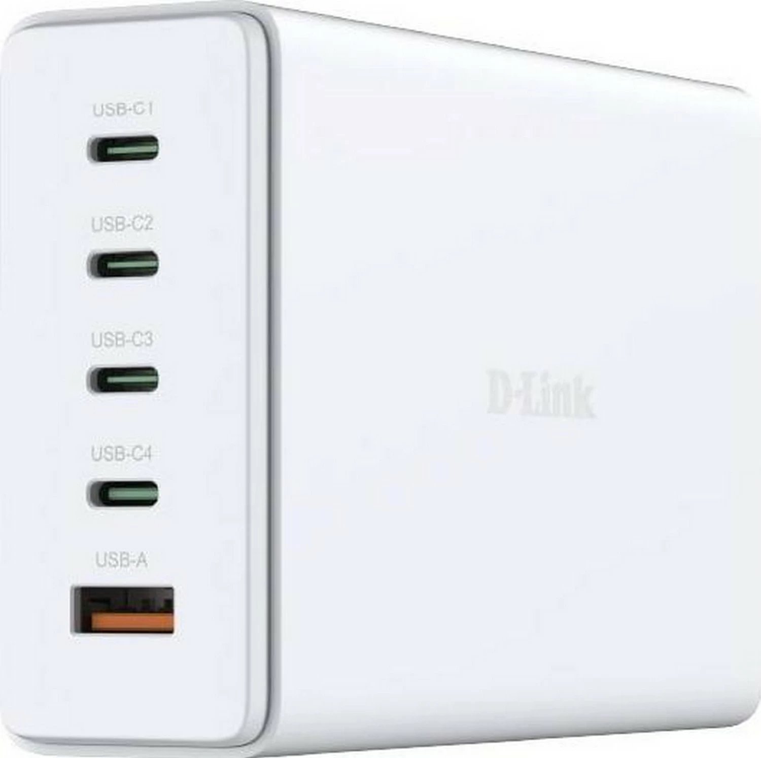 Karikues rrjeti D-link DCF-241, GaN, 240W, 4x USB-C, 1x USB-A, bardhë