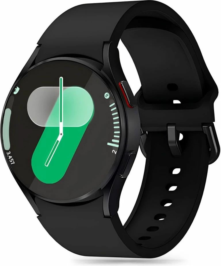 Rrip silikoni Tech-Protect për Samsung Galaxy Watch 4/5/5 Pro/6/7/FE, i zi
