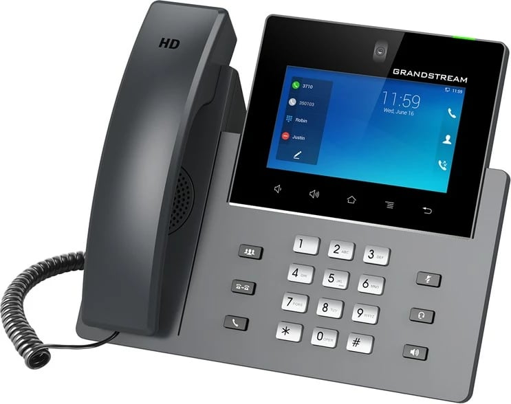 Telefon VoIP Grandstream GXV 3350 HD, Android, Ekran 5", Ngjyrë e zezë