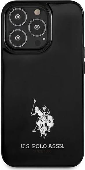 Mbështjellës U.S. Polo Assn. USP000121 për iPhone 13/13 Pro 6.1", i zi, hardcase Horses Logo