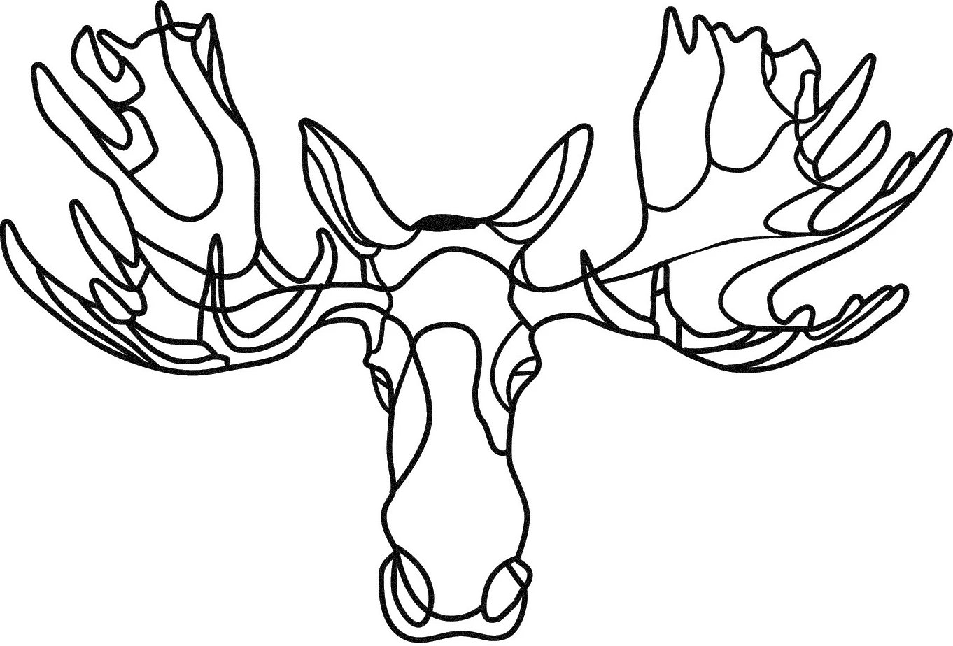 Aksesor dekorativ metalik për mur, Wallity, Vaveyla 2, ngjyrë e zezë, 70x47cm