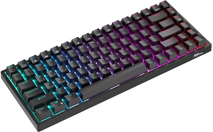 Tastierë mekanike Royal Kludge RK84, RGB, Red switch, e zezë