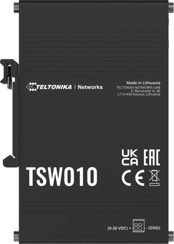 Switch industrial TELTONIKA TSW010, 5 porta RJ45, 10/100Mbps, i zi