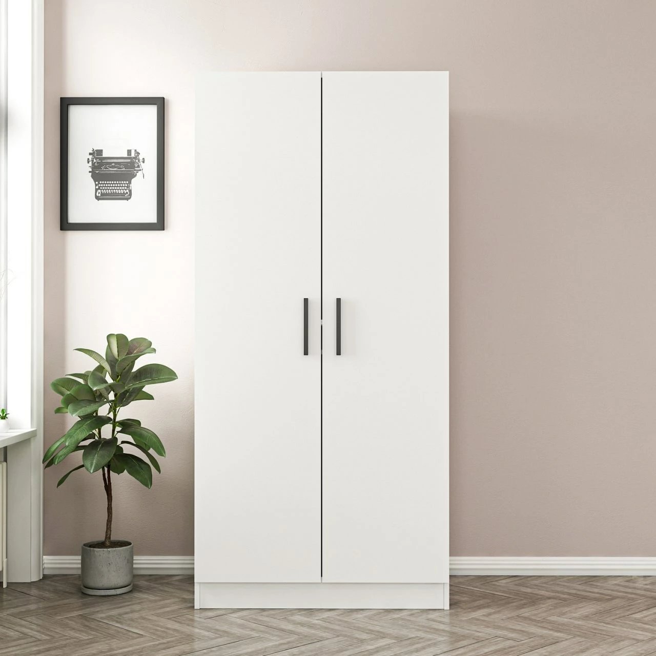 Dollap Skye Decor, zinxhir Kale, i bardhë, 190