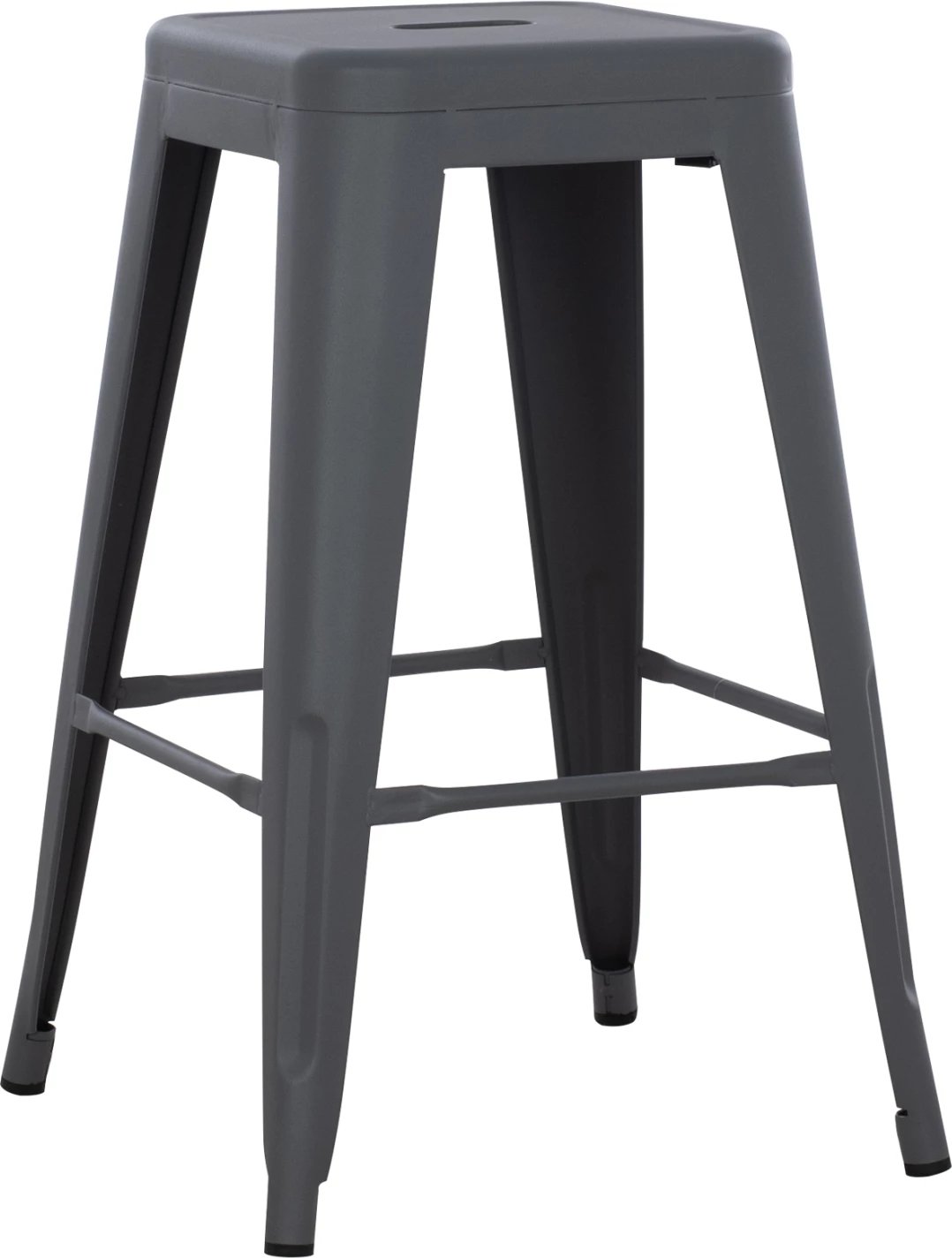 Karrige për bar mesatare MELITA-PRO FH8573.50 metalike ngjyrë gri 43x43x67 cm