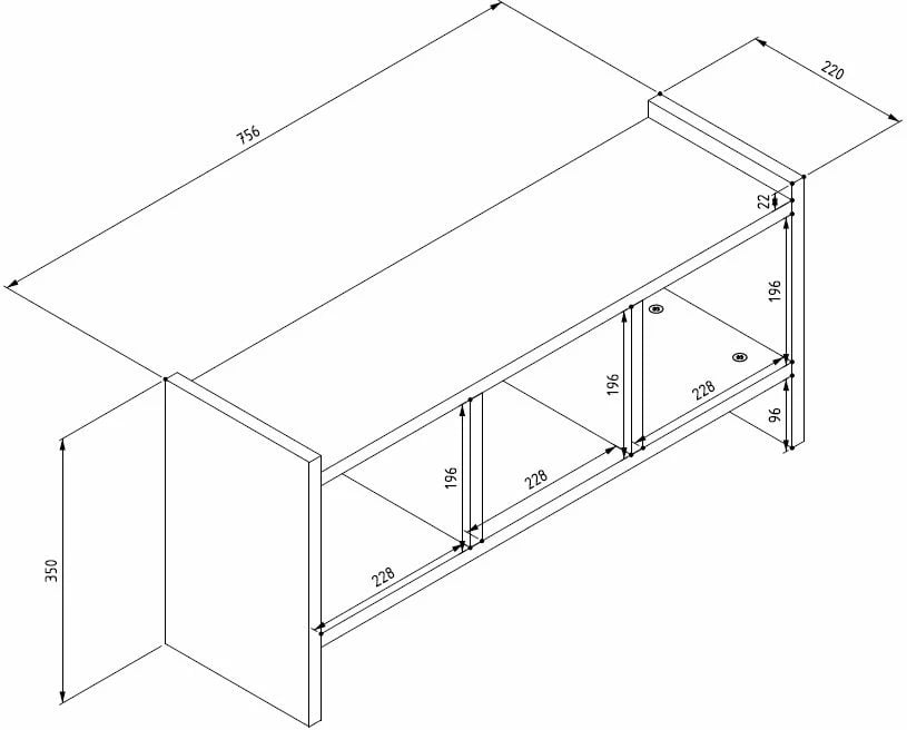 Varëse muri Hanah Home, ngjyrë antracit