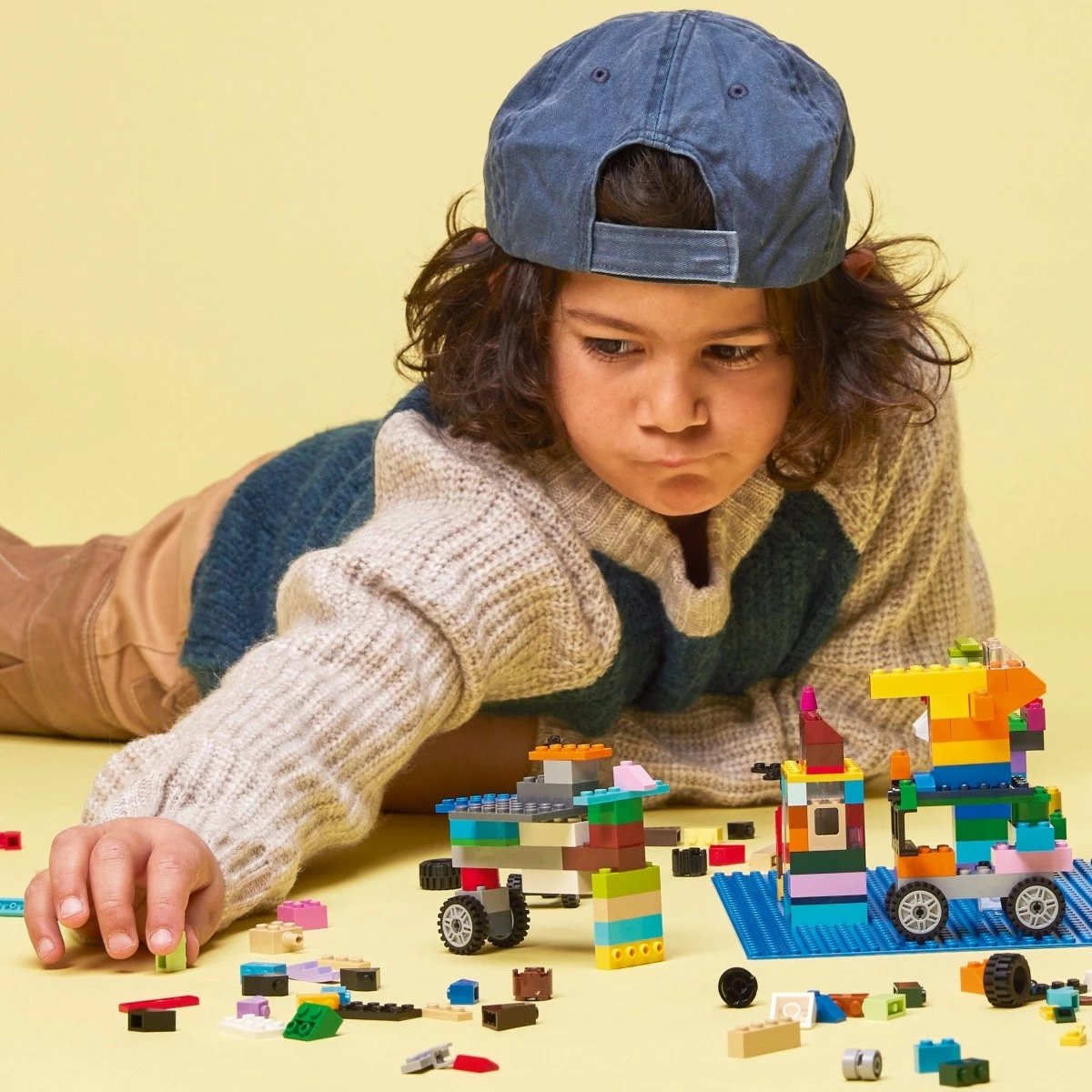 Pllakë ndërtimi LEGO Classic 11025, 32x32 pika, Kaltër