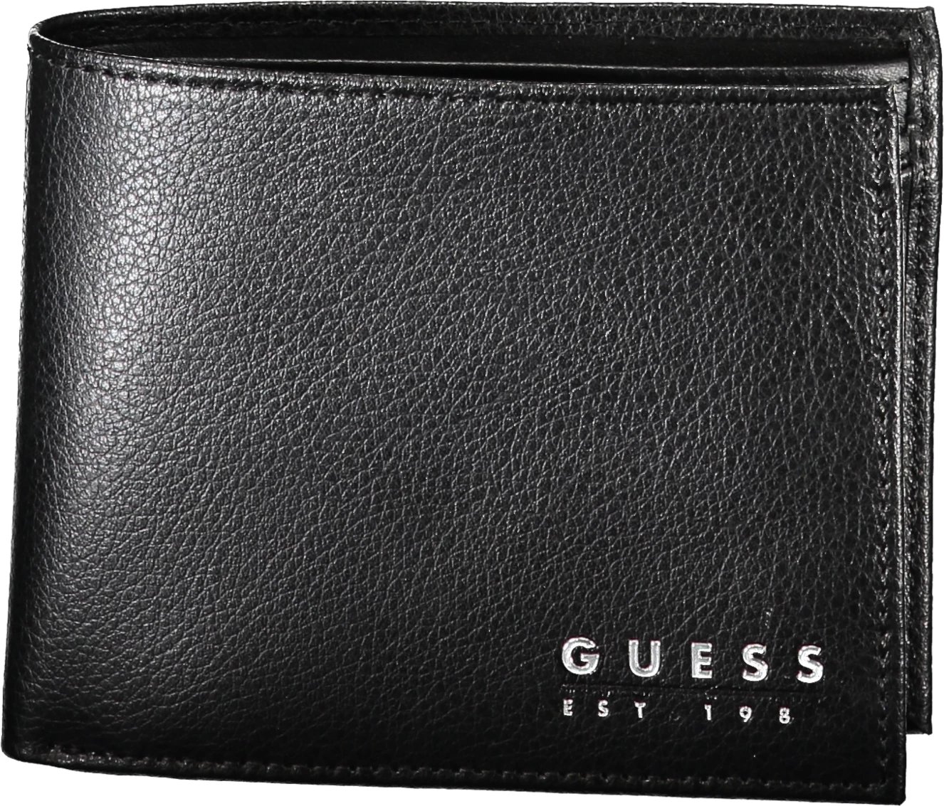 Portofol për meshkuj GUESS JEANS, i zi