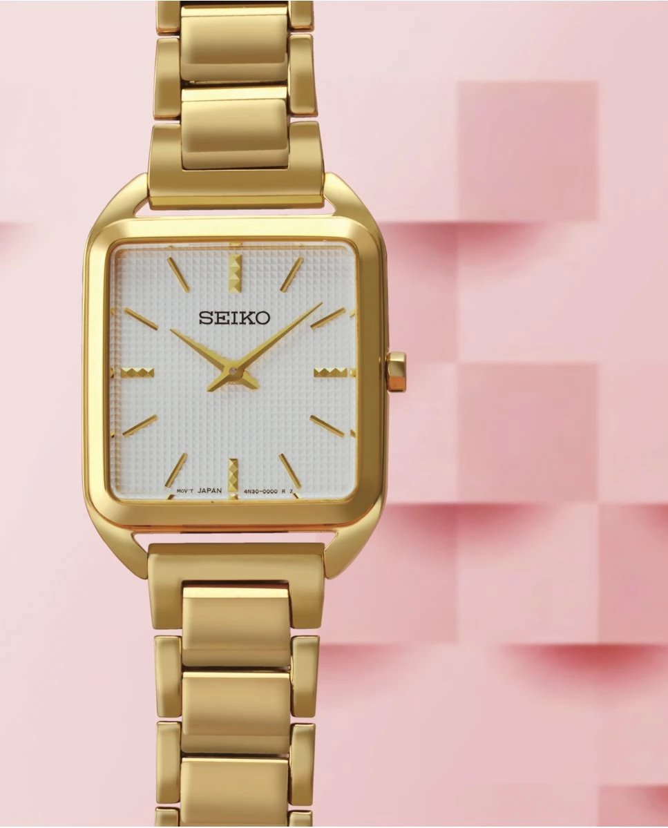 Orë dore SEIKO SWR078P1 për femra, ari