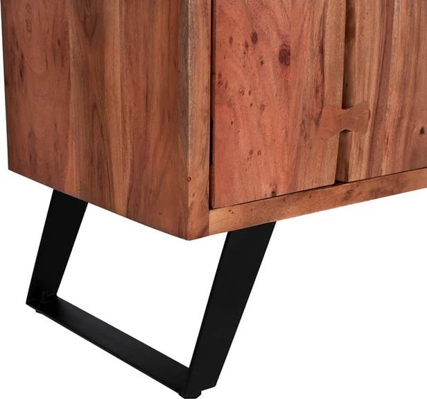 Mobilje TV FH8177 Fansi nga druri akacie masiv natyral 135x43x61.5