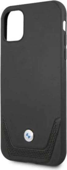 Mbështjellës BMW BMHCN61RSWPK për iPhone 11/XR, hardcase, lëkurë, i zi