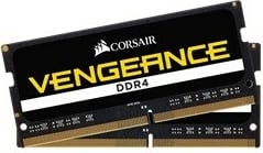 RAM Memorje SODIMM DDR4 Corsair CMSX16GX4M2A2666C18 16GB 2666MHz CL18 për laptop, e zezë, set 2x8GB