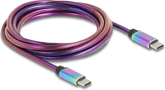 Kabllo USB C DeLOCK 81116, 2m, USB 2.0, 60W, shumëngjyrëshe