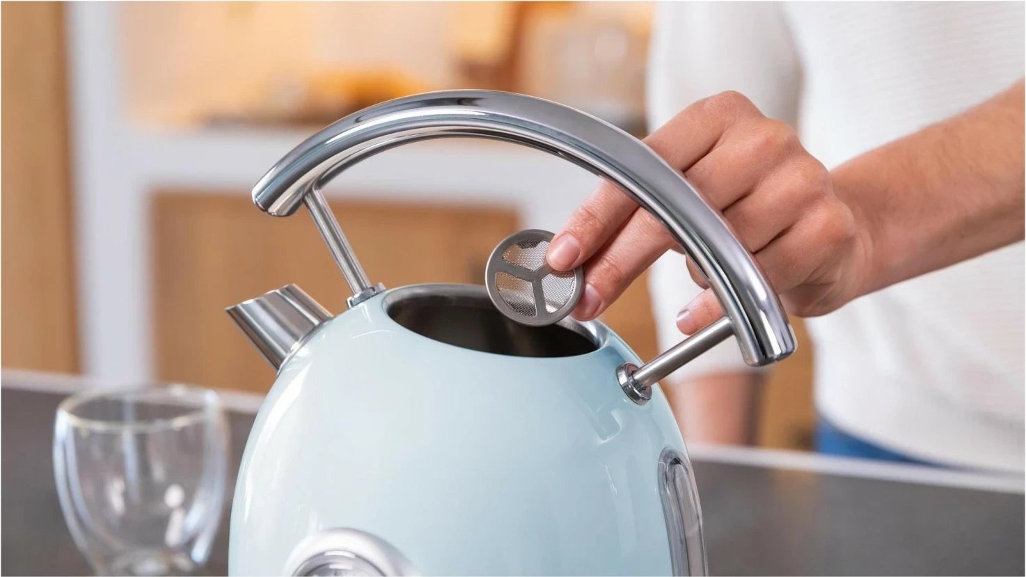 Çajnik elektrik Cecotec Thermosense 420, 1.8L, 2200W, kaltër