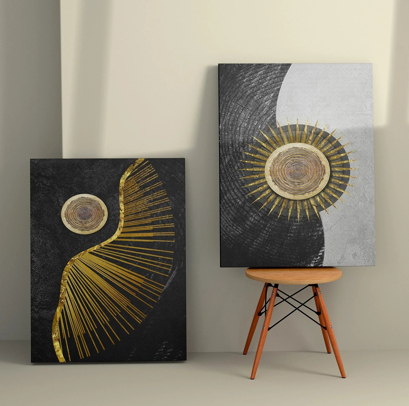 Pikturë dekorative në kanavacë (2 copë), Wallity, 2KNV4313, 50x70cm