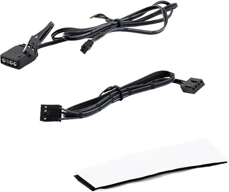 Kontroller PWM/ARGB për ventilatorë PC, Darkflash RC2, 6x ARGB 5V 3-pin, 5x PWM, sinkronizim me pllaka amë, i zi