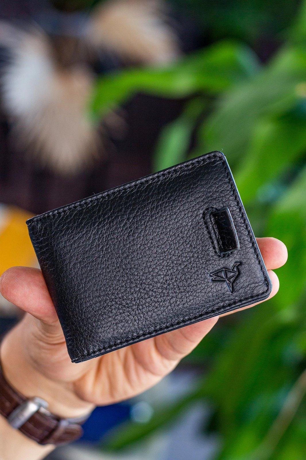 Portofol për burra, lëkurë e zezë, Celtic, Zoozie Bags