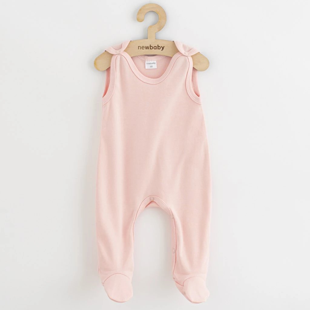 Overoll bebe, New Baby, Classic II, pambuk 100%, madhësia 68 (4-6m), rozë e çelët