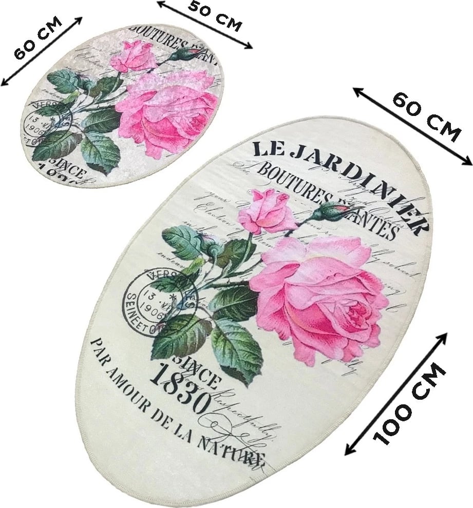 Set tapetesh për banjo (2 copë), Mijölnir, Jardiner, ovale