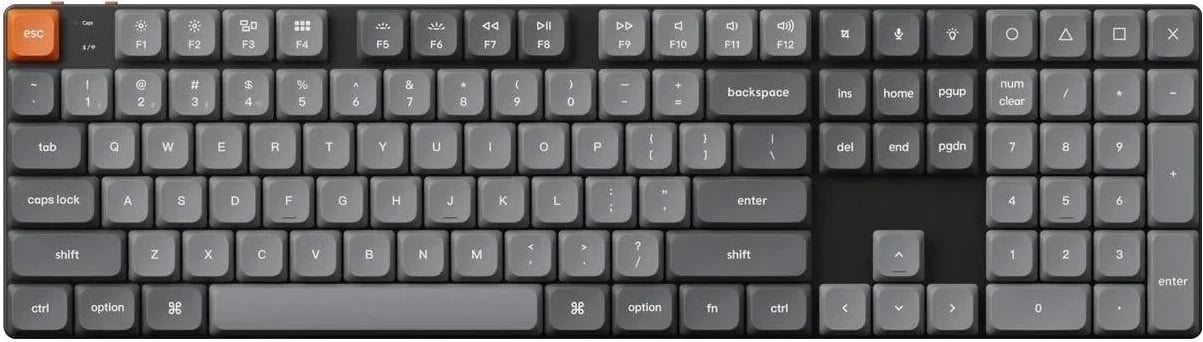 Tastierë Keychron K5 Max, Switch Red, Full Size, e zezë