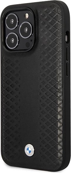 Mbështjellës BMW BMHMP14L22RFGK për iPhone 14 Pro 6.1", lëkurë, MagSafe, i zi