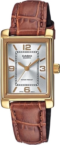 Orë dore Casio LTP-1234PGL-7AEG për gra, kafe