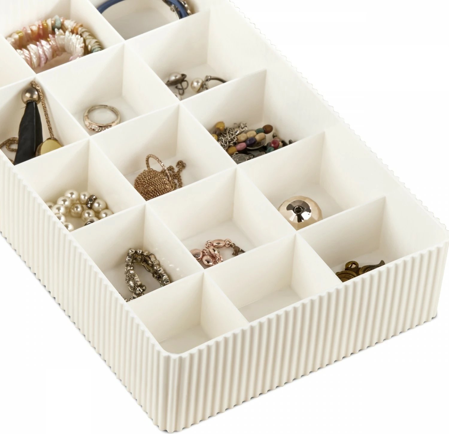 Kuti bizhuterish Aberto Design, ORG-2022, ecru, 30x18x6.5cm