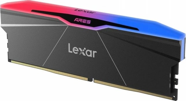 RAM Memorje Lexar ARES RGB Black DDR5, 32GB (2x16GB), 6000 MHz, CL28, me ndriçim RGB, Set
