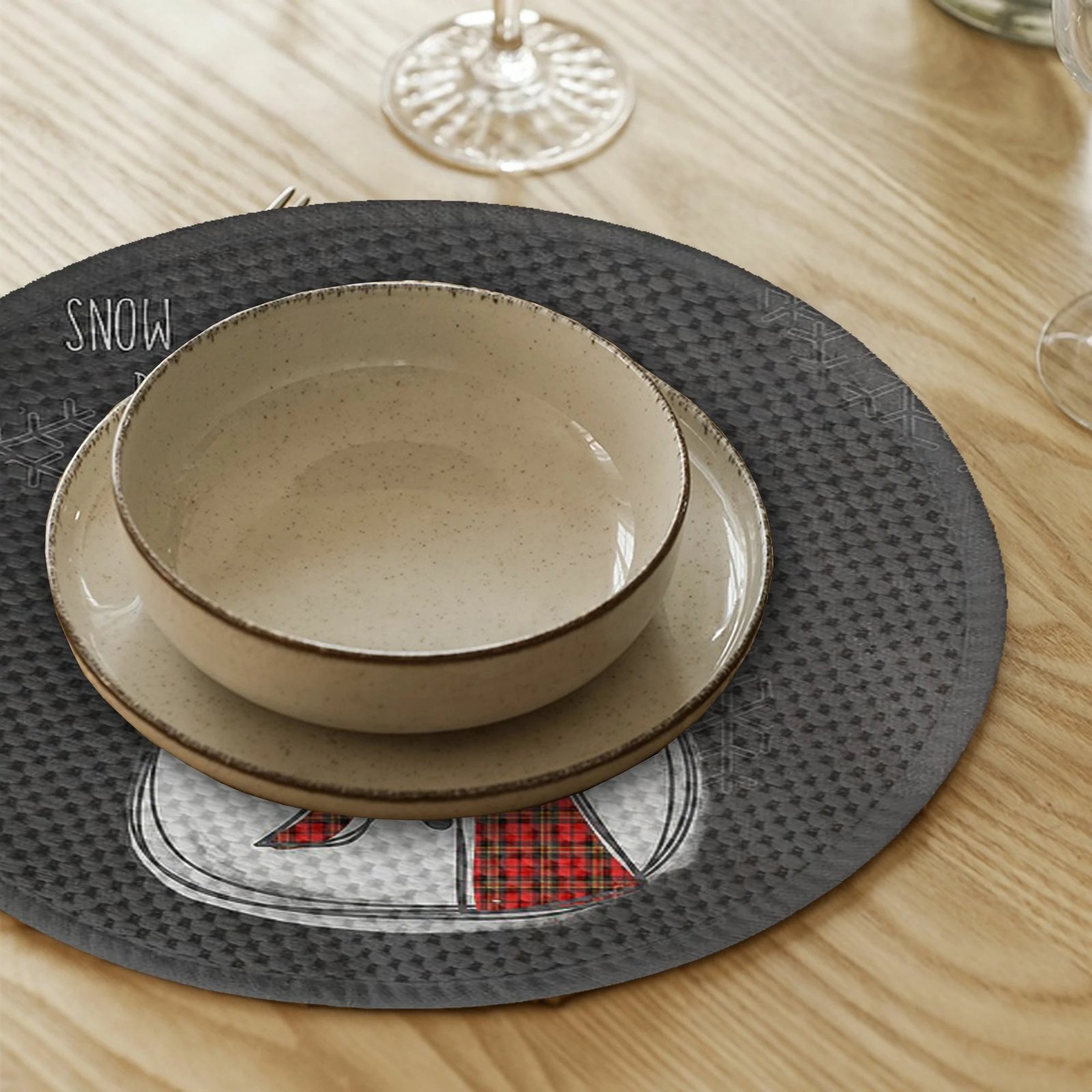 Set 4 nënshtrues tavoline Hermia Concept, shumëngjyrësh, 37cm, 4294Supla