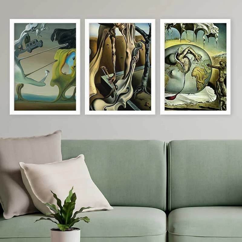 Pikturë dekorative me kornizë (3 copë), Wallity, 3BC_UN261045 _3545