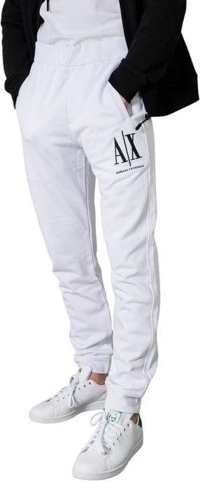 Trenerka të poshtme për meshkuj Armani Exchange, të bardha