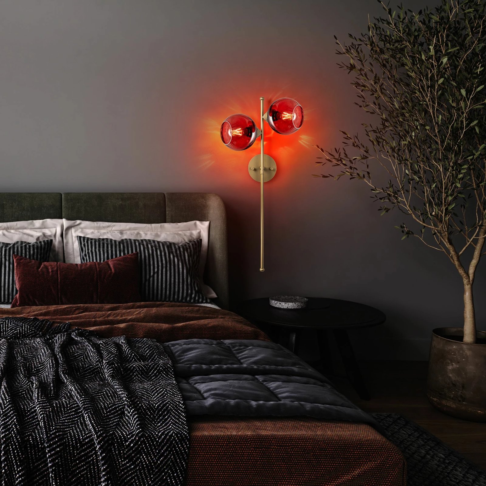 Llambë muri Opviq, Benek - 15 - 14421, e kuqe dhe ari