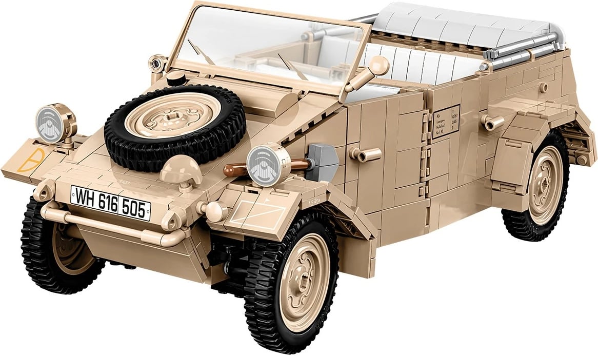 Set ndërtimi Cobi Kübelwagen Typ 82, 1326 pjesë, 1:12, bezhë