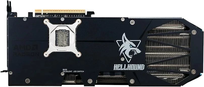 Kartelë grafike PowerColor Hellhound RX9070XT 16G-L/OC, 16 GB, E zezë