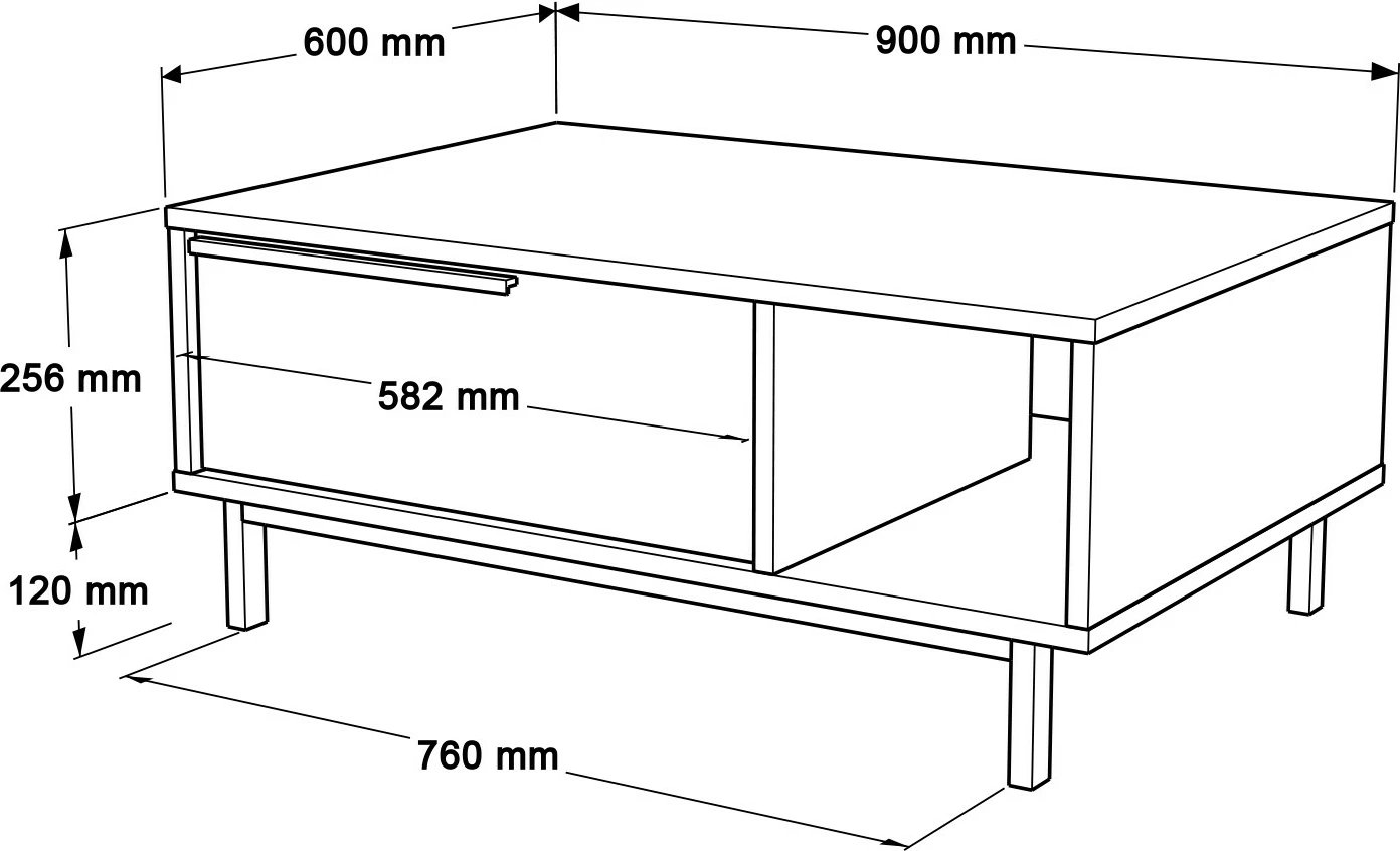 Set mobiljesh për dhomë dite Skye Decor, ngjyrë lisi, ON19-SU
