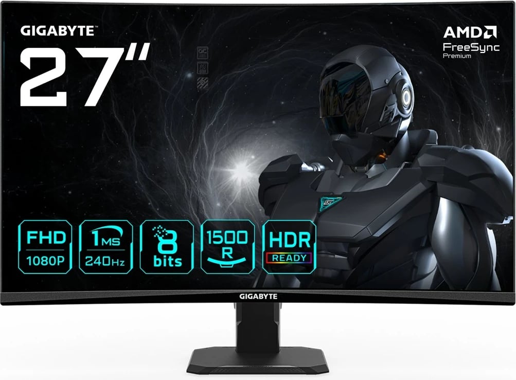 Monitor i lakuar gaming Gigabyte GS27FC2, 27", FHD, 240Hz, HDR, i zi