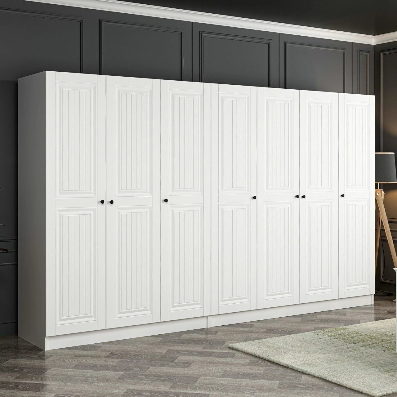 Dollap i bardhë për dhomë gjumi, Skye Decor, Kale Mebran - 4013