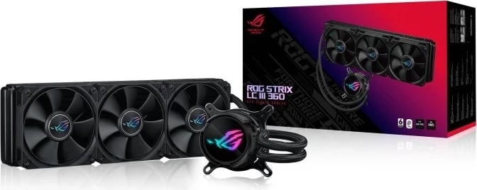 Sistem ftohës ASUS ROG STRIX LC III 360, i zi