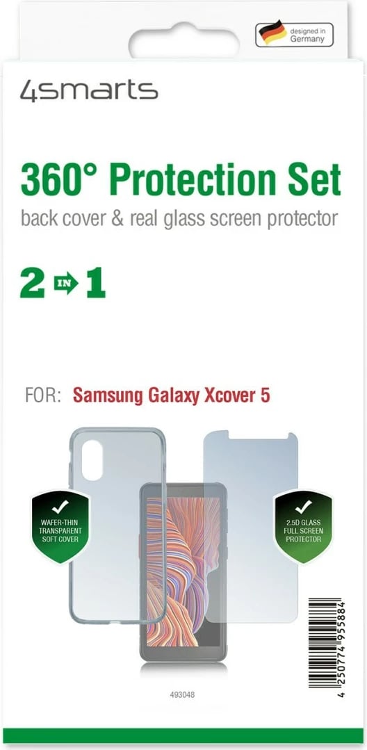 Mbështjellës ekrani 4smarts Samsung Galaxy Xcover 5, Transparent