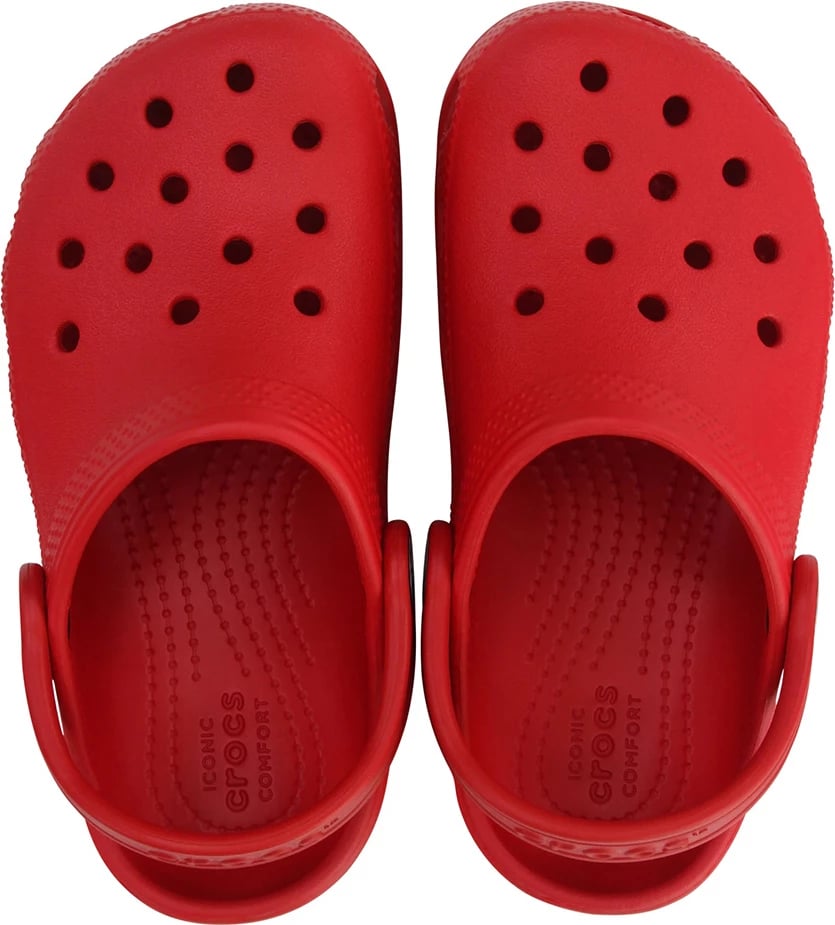 Këpucë clogs për fëmijë Crocs, të kuqe