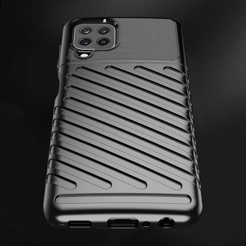 Mbështjellës Hurtel Thunder Case për Samsung Galaxy A22 4G, TPU, i zi