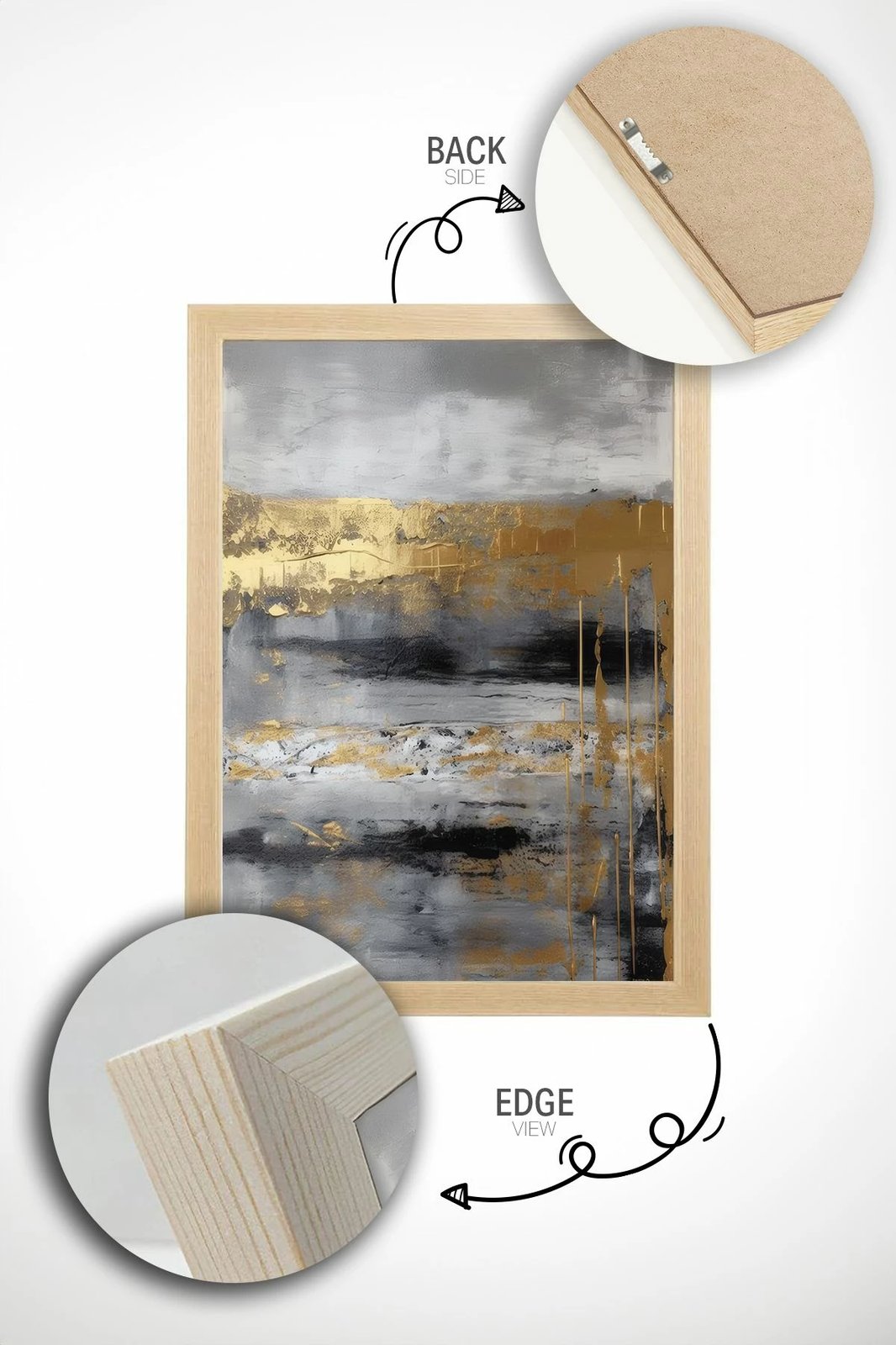 Pikturë dekorative me kornizë, shumëngjyrëshe, Artsrmdl29