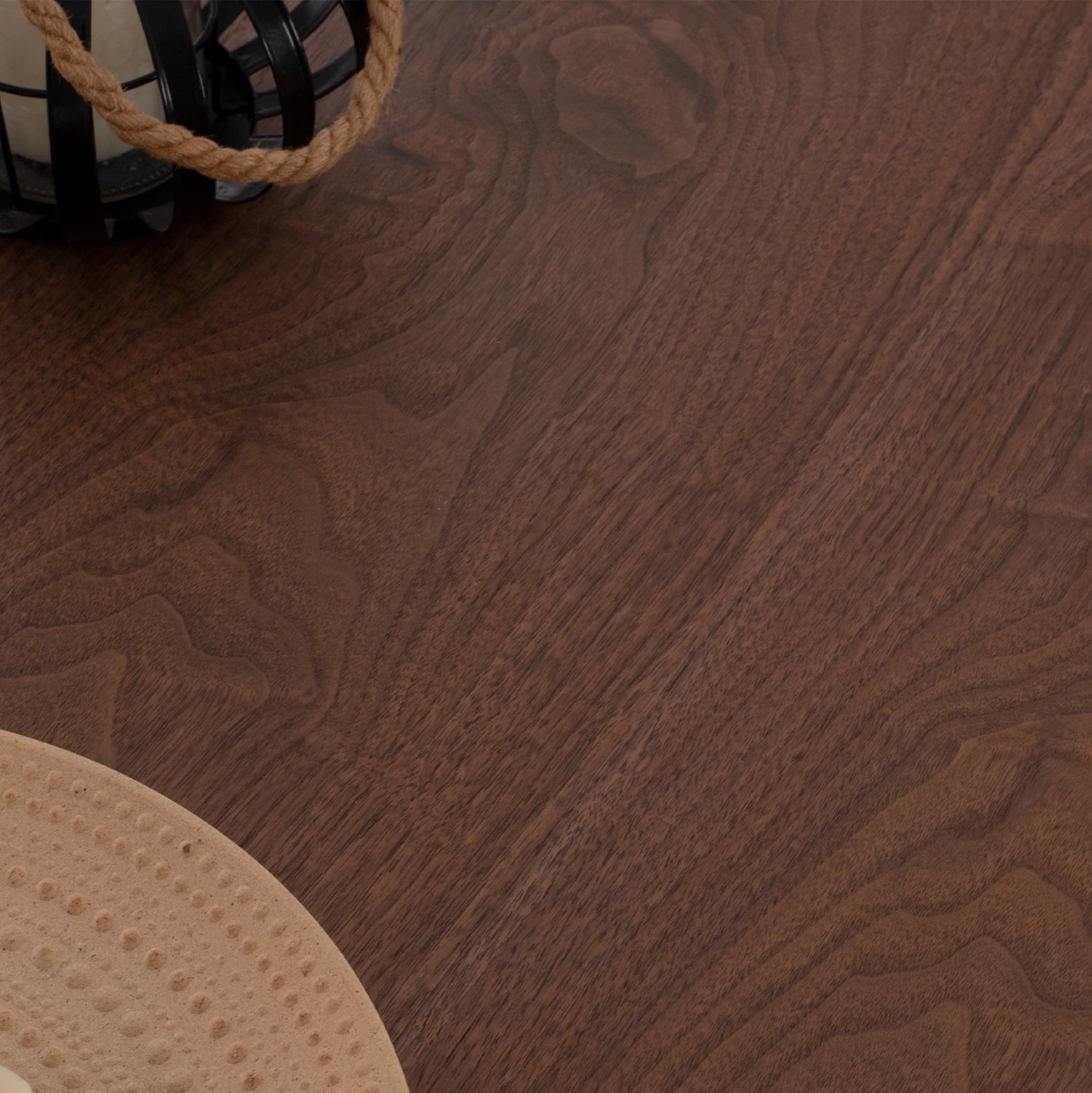 Tavolinë ngrënie JAY FH9304.02 MDF sipërfaqe ngjyrë arre këmbë metali 200x100x75H