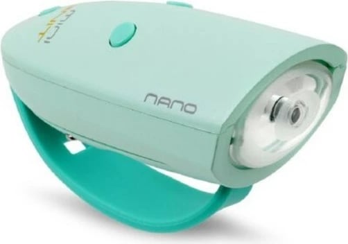 Dritë & sirenë për biçikletë Hornit Mini Nano, e gjelbër