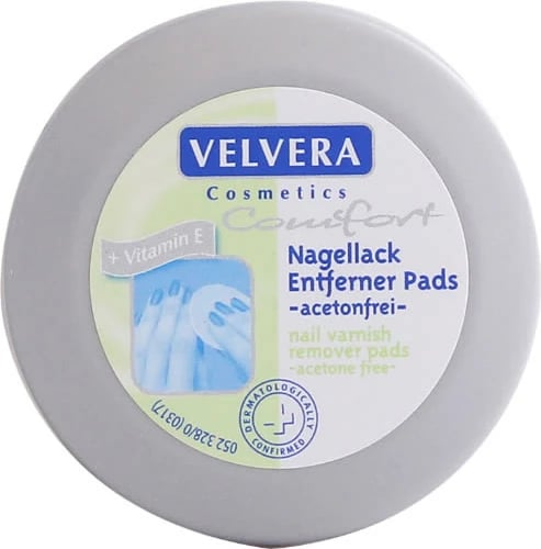 Disqe për heqje të llakut të thonjve Velvera Nail Polish Remover Discs, 30 copë