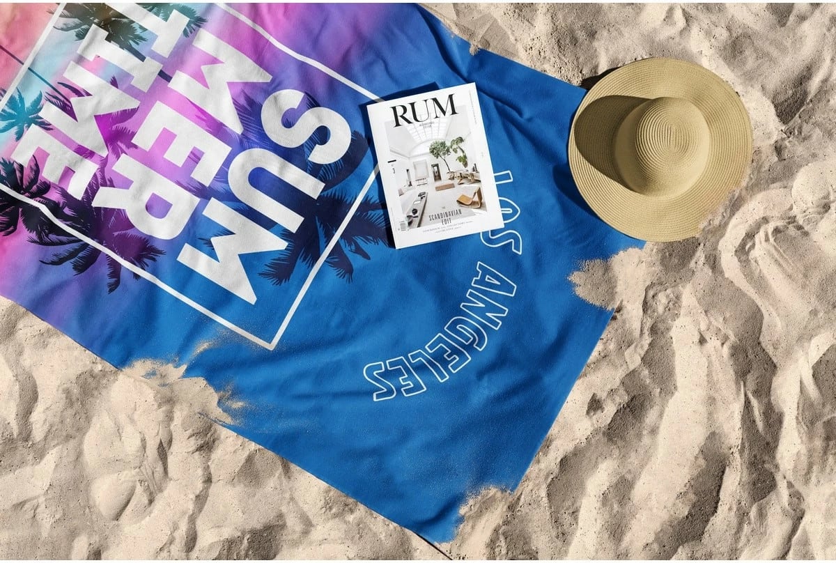 Peshqir plazhi Mijolnir, Summer Time, 70x130cm, shumëngjyrësh