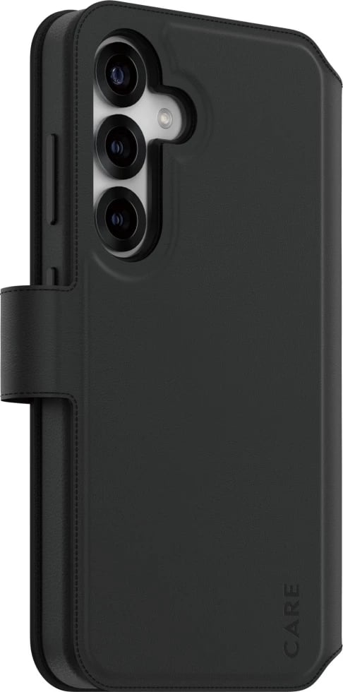 Mbështjellës PanzerGlass CARE Tango 2in1 Wallet Case për Samsung Galaxy S25, Zi