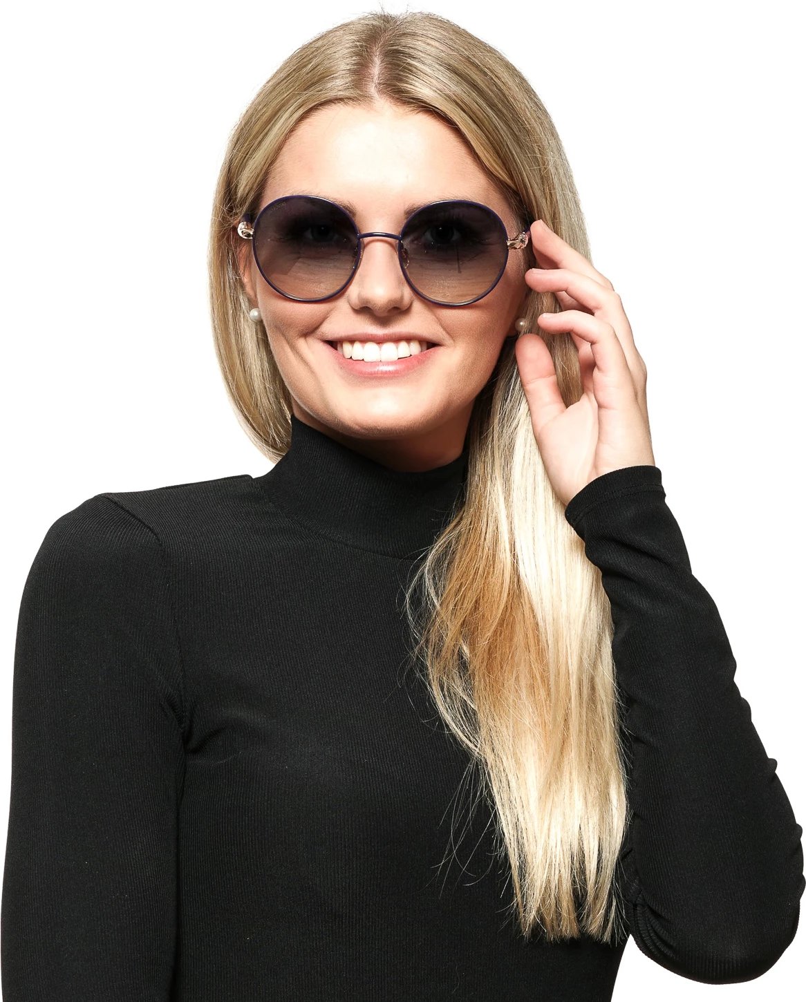 Syze dielli për femra Swarovski, të kaltërta
