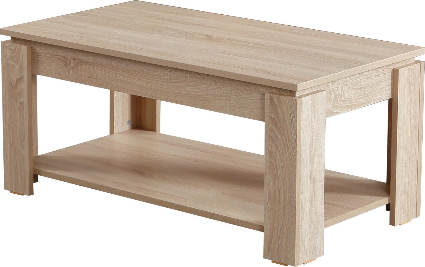 Tavolinë kafeje Hanah Home, raft, ngjyrë lisi e çelët