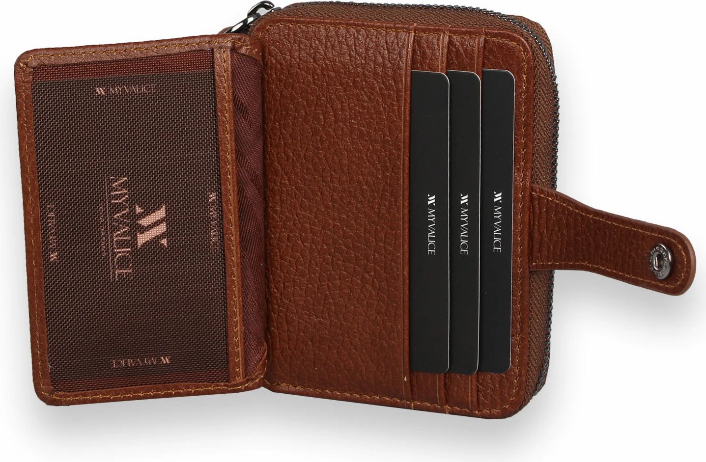 Portofol lëkure, ngjyrë kafe, Zoozie Bags, 4243